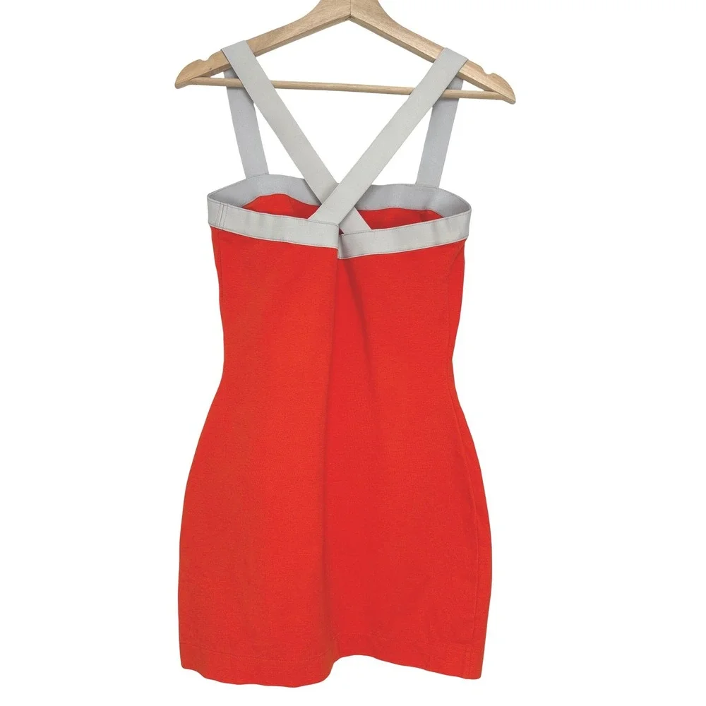 Kate Spade Saturday Orange Retro‎ Bodycon Mini Dress M